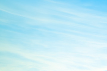 Abstract color of clouds and sky on blue in sunshine for texture background.