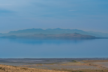 Landscape of Antelope Island State Park
