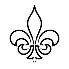 Fleur De Lis, Fleur-De-Lys Or Flower-De-Luce, The Decorative Stylized Lily © Aayam 4D