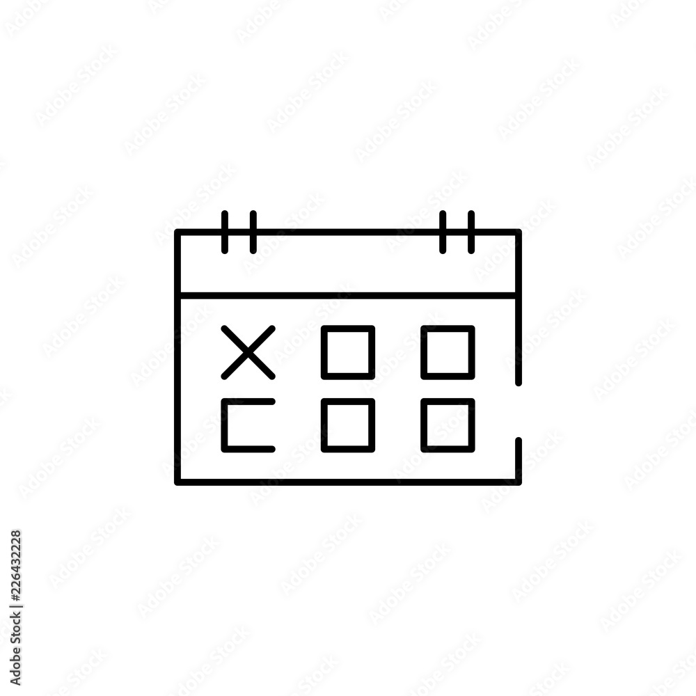 Fototapete calendar, data, event icon. element of business start up icon for mobile concept and web apps. thin 