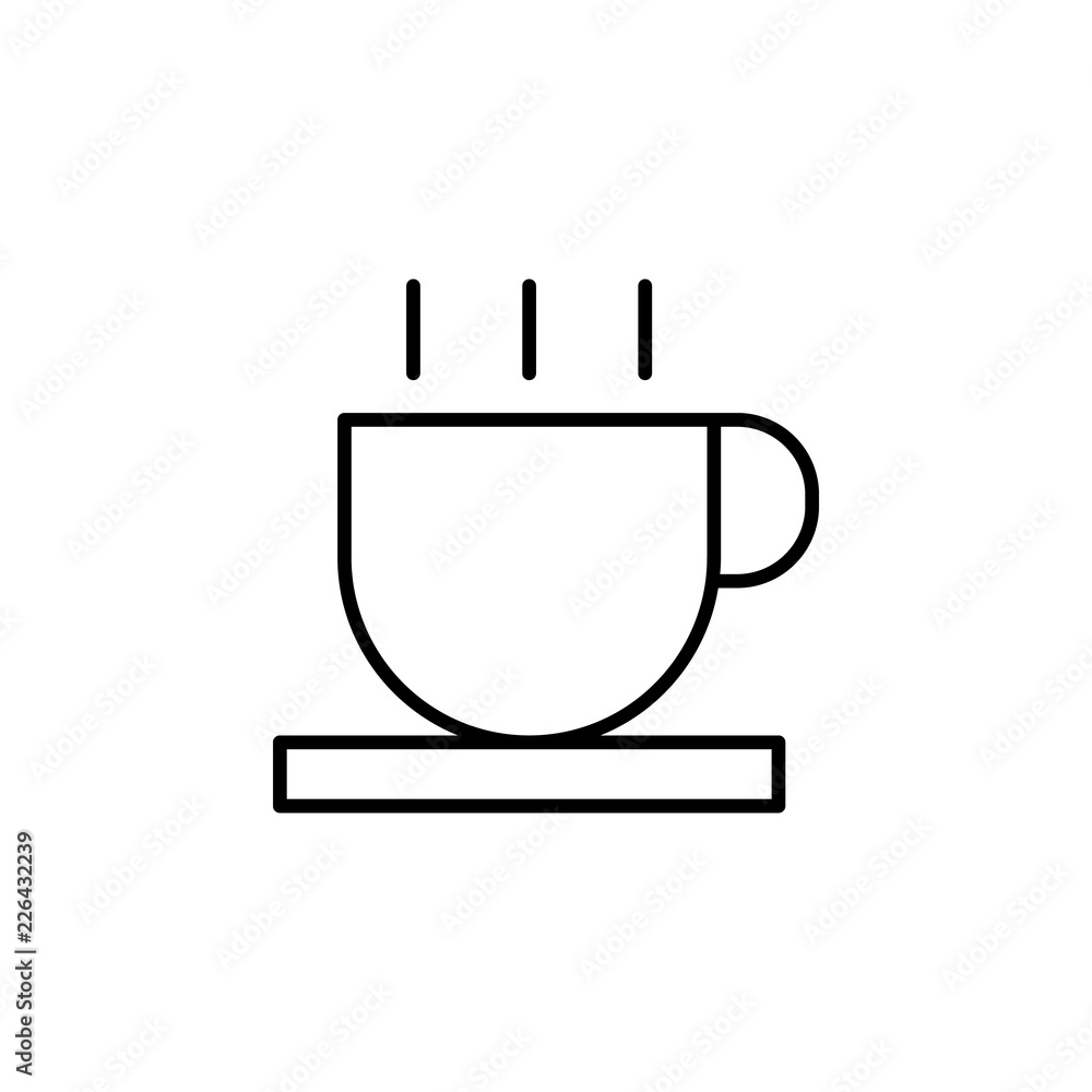 Poster coffee, espresso icon. element of business start up icon for mobile concept and web apps. thin line 
