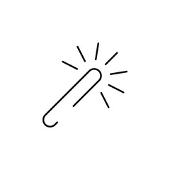 magic stick, light icon. Element of Christmas for mobile concept and web apps illustration. Thin line icon for website design and development, app development. Premium icon