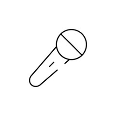 microphone, broadcast icon. Element of Christmas for mobile concept and web apps illustration. Thin line icon for website design and development, app development. Premium icon