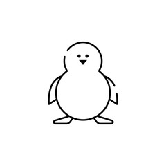 penguin icon. Element of Christmas for mobile concept and web apps illustration. Thin line icon for website design and development, app development. Premium icon