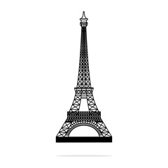 Fototapeta na wymiar Eiffel Tower icon. Vector concept illustration for design.