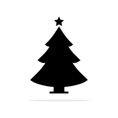 Christmas Tree icon. Vector concept illustration for design.