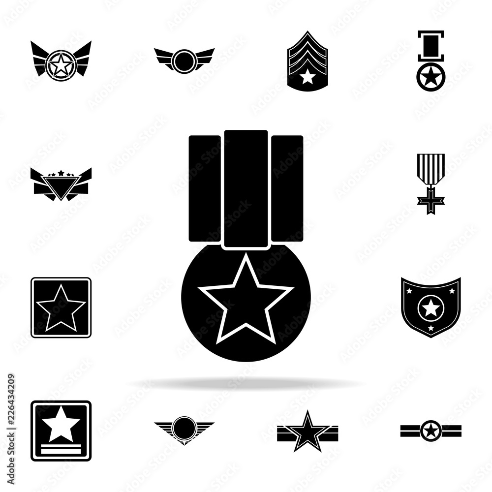 Poster medal icon. army icons universal set for web and mobile