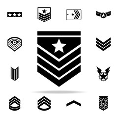 military epaulettes icon. Army icons universal set for web and mobile