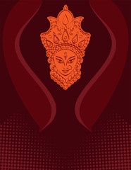 Durga Goddess Of Power, Divine Mother Of The Universe Design