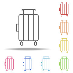 suitcase icon. Elements of Camping in multi colored icons. Simple icon for websites, web design, mobile app, info graphics