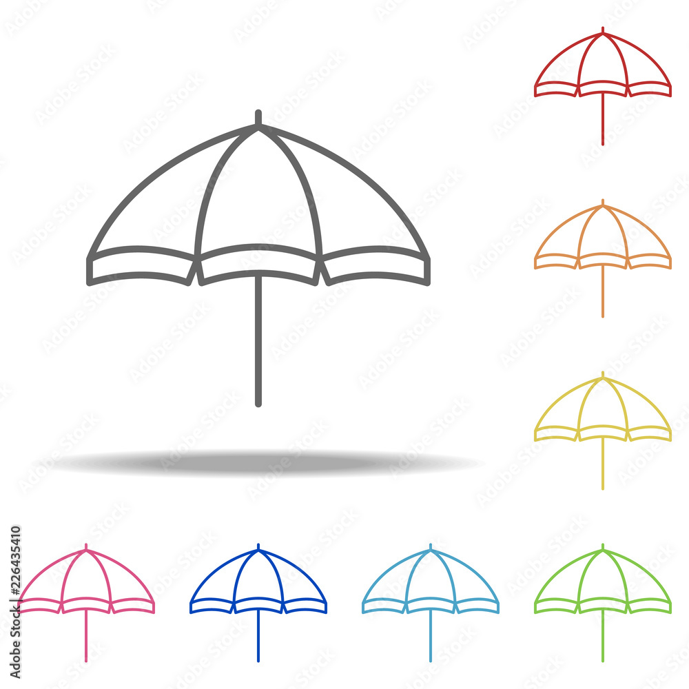 Poster chaise-longue icon. elements of camping in multi colored icons. simple icon for websites, web design