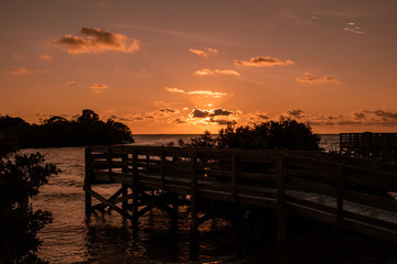 Fototapeta na wymiar Sunset at the Pier