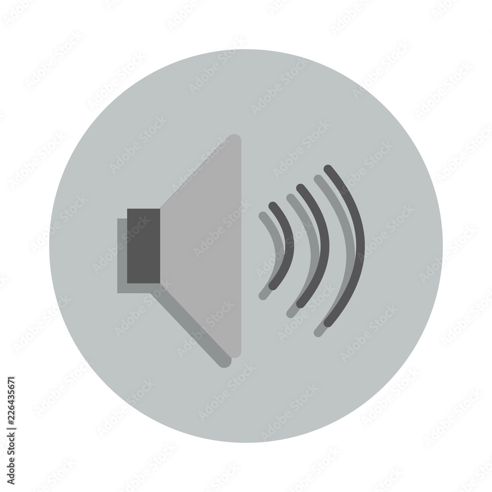 Poster sound icon in badge style. one of web collection icon can be used for ui, ux