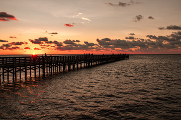 Obraz premium Sunset at the Pier