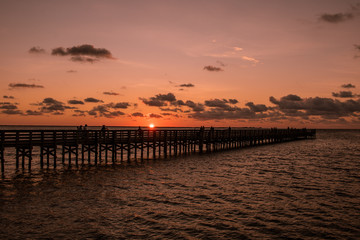 Fototapeta na wymiar Sunset at the Pier