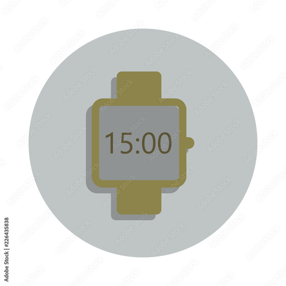 Poster smart watches icon in badge style. one of web collection icon can be used for ui, ux