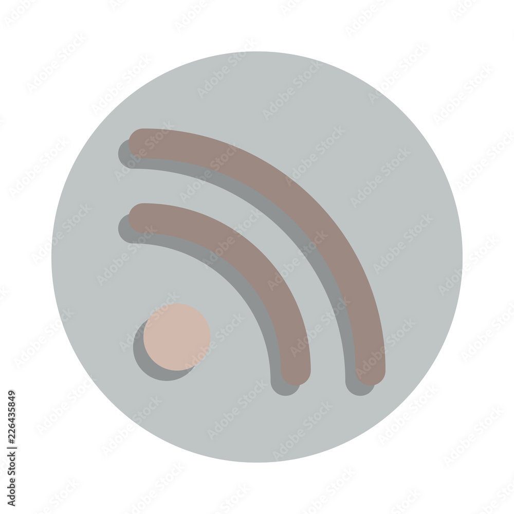 Poster signal sign icon in badge style. one of web collection icon can be used for ui, ux