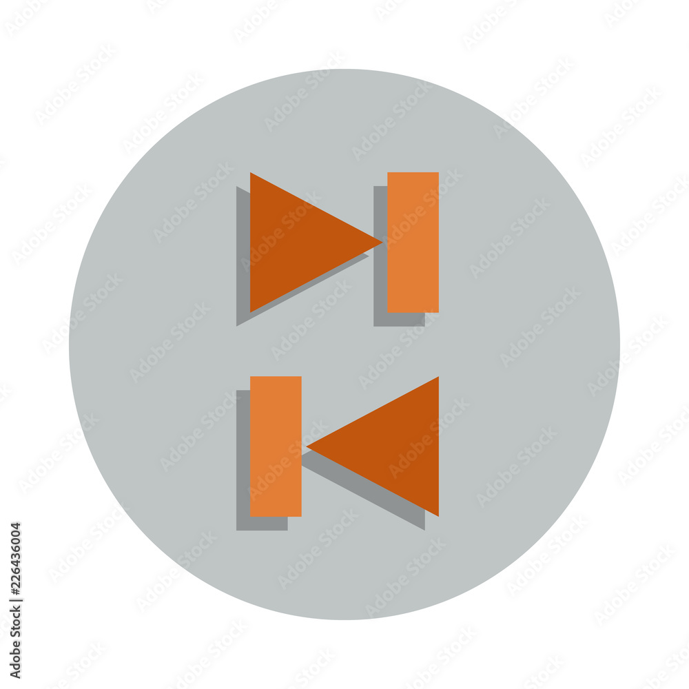 Poster sign next entry icon in badge style. one of web collection icon can be used for ui, ux