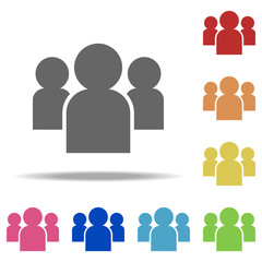 society icon. Elements of Conversation in multi colored icons. Simple icon for websites, web design, mobile app, info graphics