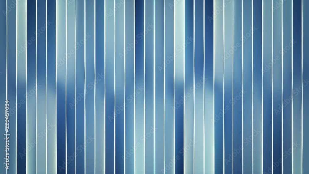 Poster glowing blue vertical bars. seamless loop abstract motion background. 3d render animation 4k uhd 384