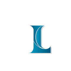 L letter icon sign vector