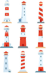 Lighthouse with many type and many size