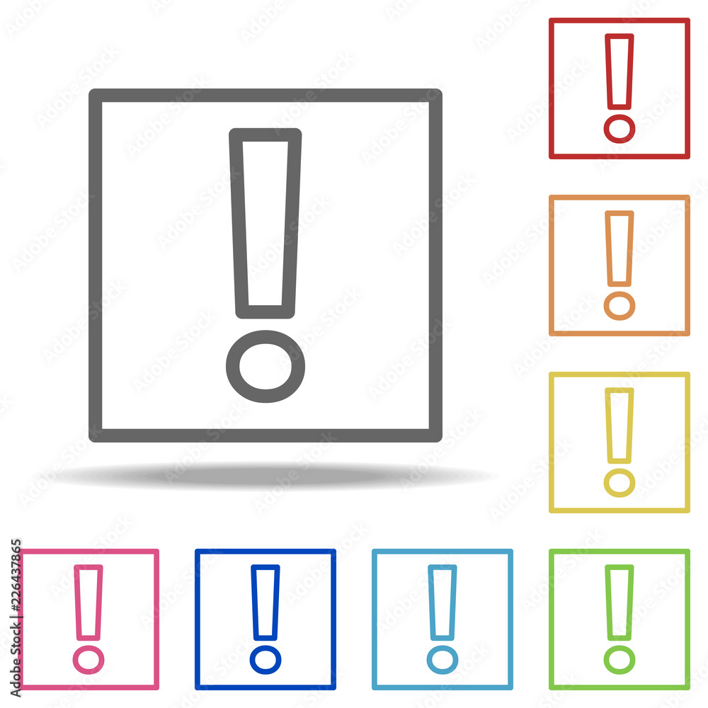 Poster token of attention icon. elements of navigation in multi colored icons. simple icon for websites, we
