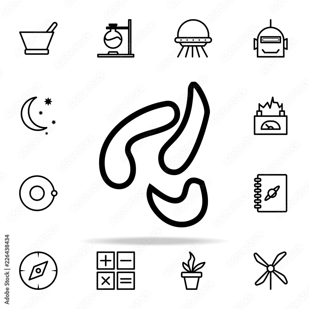 Poster larvae icon. science icons universal set for web and mobile