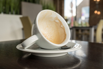 empty cup of coffee
