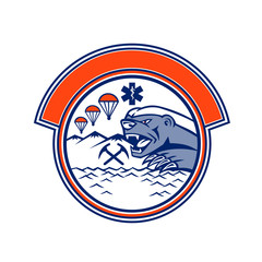 Honey Badger Land Sea Air Rescue Mascot