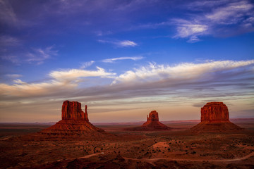 Evening over Monument Valley