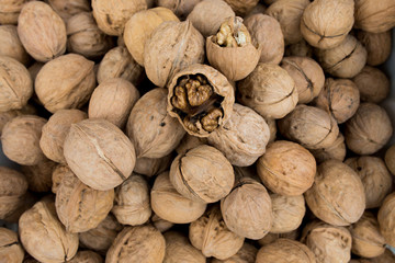 pecans nuts in a market at china