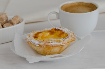 Pasteis de Belem is a typical Portuguese egg tart pastries. Today, Pastel de nata cake make using traditional methods and according to the Jeronimos Monastery secret recipe