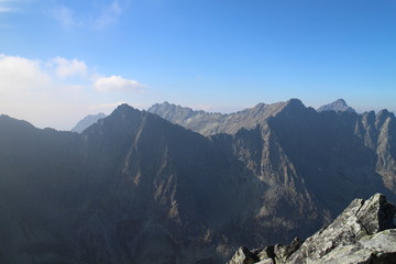 View from top of Kôprovský štít peak (2363 m) in Mengusovska dolina valley, High Tatras, Slovakia © dalajlama