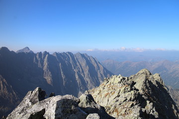 View from top of Kôprovský štít peak (2363 m) in Mengusovska dolina valley, High Tatras, Slovakia © dalajlama