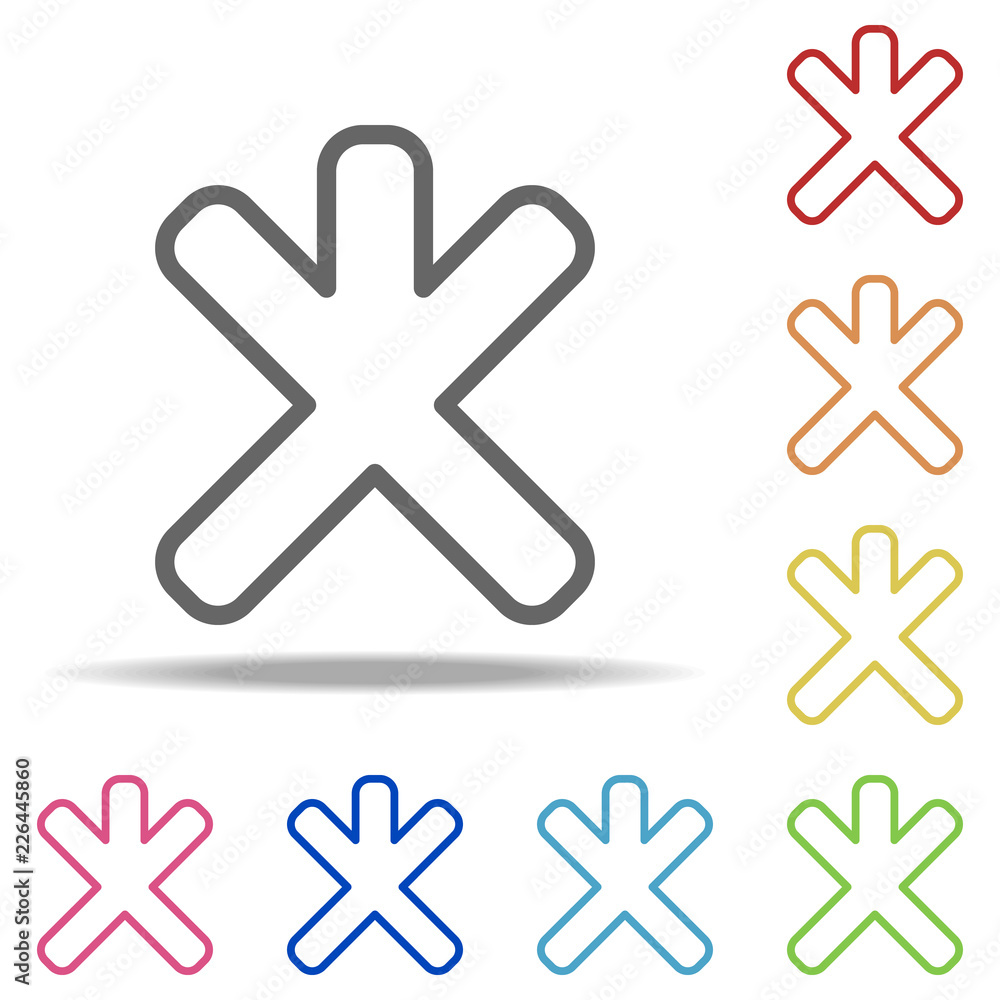 Poster road mark icon. elements of navigation in multi colored icons. simple icon for websites, web design,