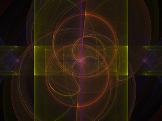 surreal Futuristic digital 3d design art abstract background fractal illustration for meditation and decoration wallpaper