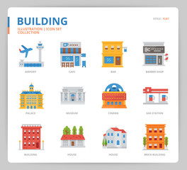 Building icon set