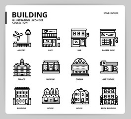 Building icon set