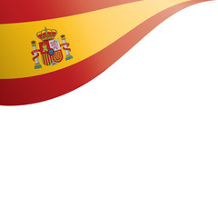spain flag, vector illustration on a white background