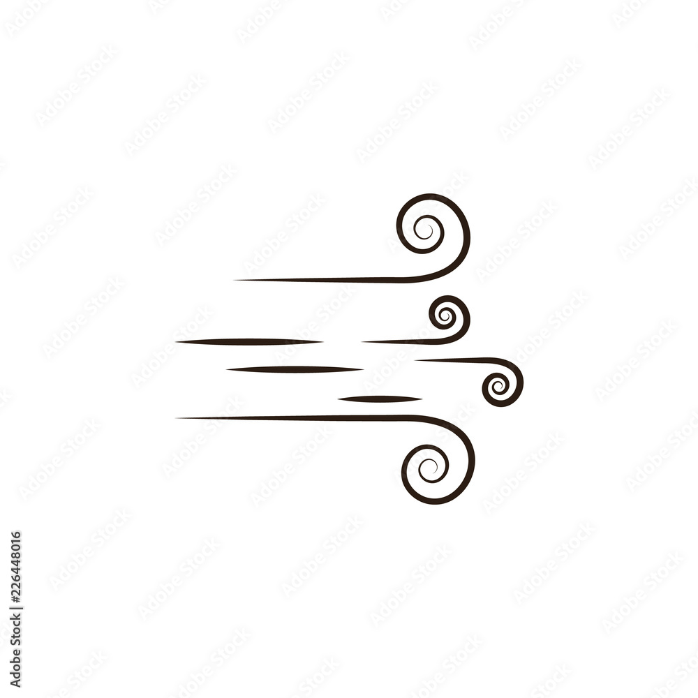 Poster wind, desert icon. element of desert icon for mobile concept and web apps. hand draw wind, desert ic