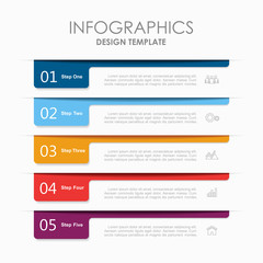 Fototapeta Infographic design template with place for your data. Vector illustration. obraz