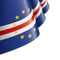 Cape Verde flag, vector illustration on a white background