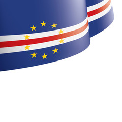 Cape Verde flag, vector illustration on a white background
