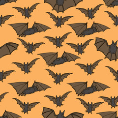 Bats Seamless Pattern