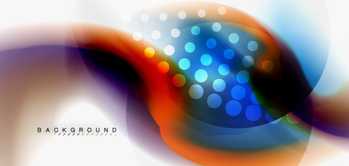 Mixing liquid color flow abstract background. Trendy abstract layout template for business or technology presentation, internet poster or web brochure cover, wallpaper