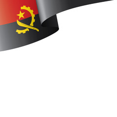 Angola flag, vector illustration on a white background