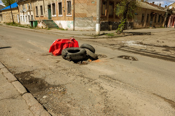 Due to technology of violations in construction of roads, Extreme cold and heavy rains washed away...