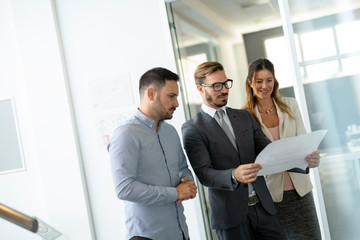 Group of business people collaborating in office