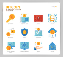 Bitcoin icon set